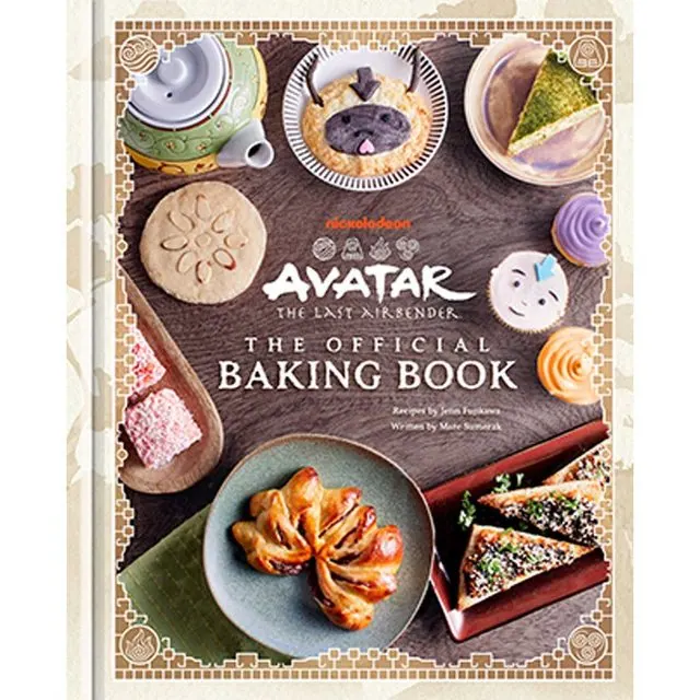 Avatar: The Last Airbender: The Official Baking Book cover (Insight Editions, Sept 2025) showing themed pastries and tea