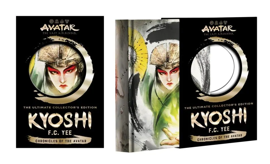 Product shot of The Kyoshi Novels Ultimate Collector's Edition (Rise and Shadow of Kyoshi in one volume) with slipcase, wide