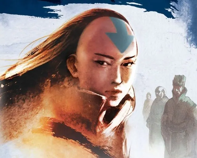 Avatar Yangchen with her Air Nomad arrow, from the cover art of The Dawn of Yangchen