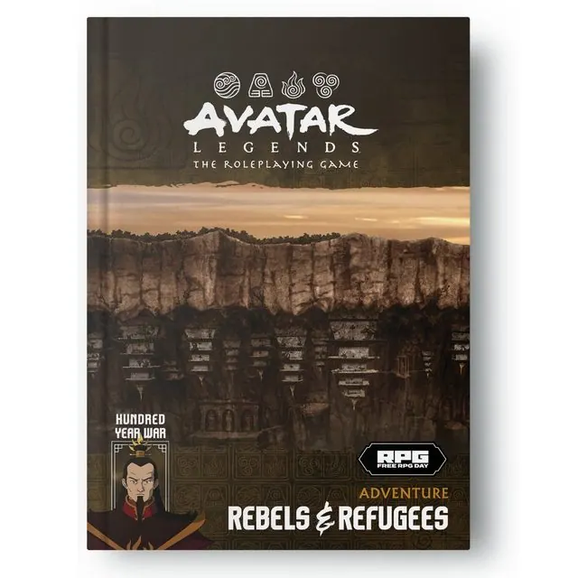 Rebels & Refugees quickstart adventure booklet mockup (Hundred Year War era, Free RPG Day)