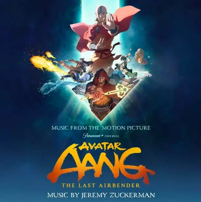 Cover of 'Avatar Aang: The Last Airbender (Music from the Motion Picture)', music by Jeremy Zuckerman, using the ensemble key art