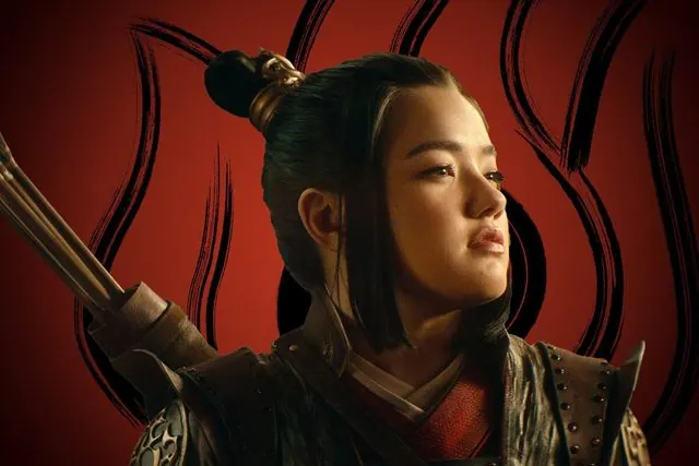 Season 1 character portrait: Elizabeth Yu as Azula with arrows on her back