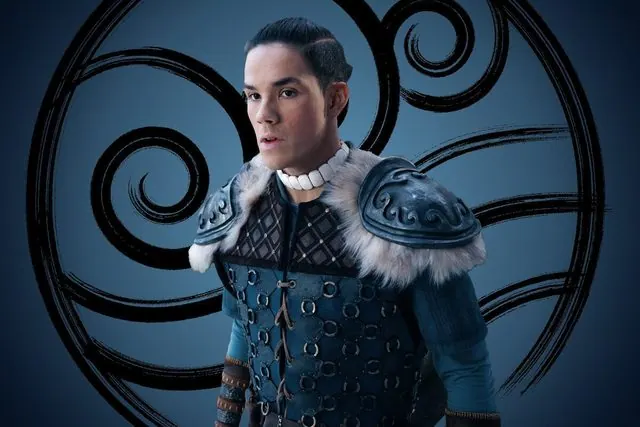 Season 1 character portrait: Ian Ousley as Sokka in Water Tribe armor