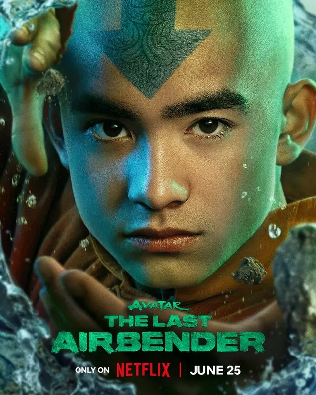 Season 2 character poster: close-up of Gordon Cormier as Aang